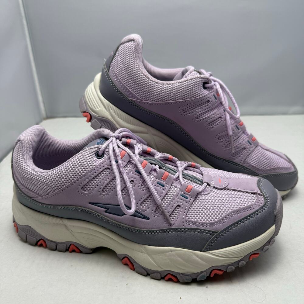 Avia Elevate Athletic Sneakers Lavender Grey Size 10 Memory Foam Pastel Dopamine